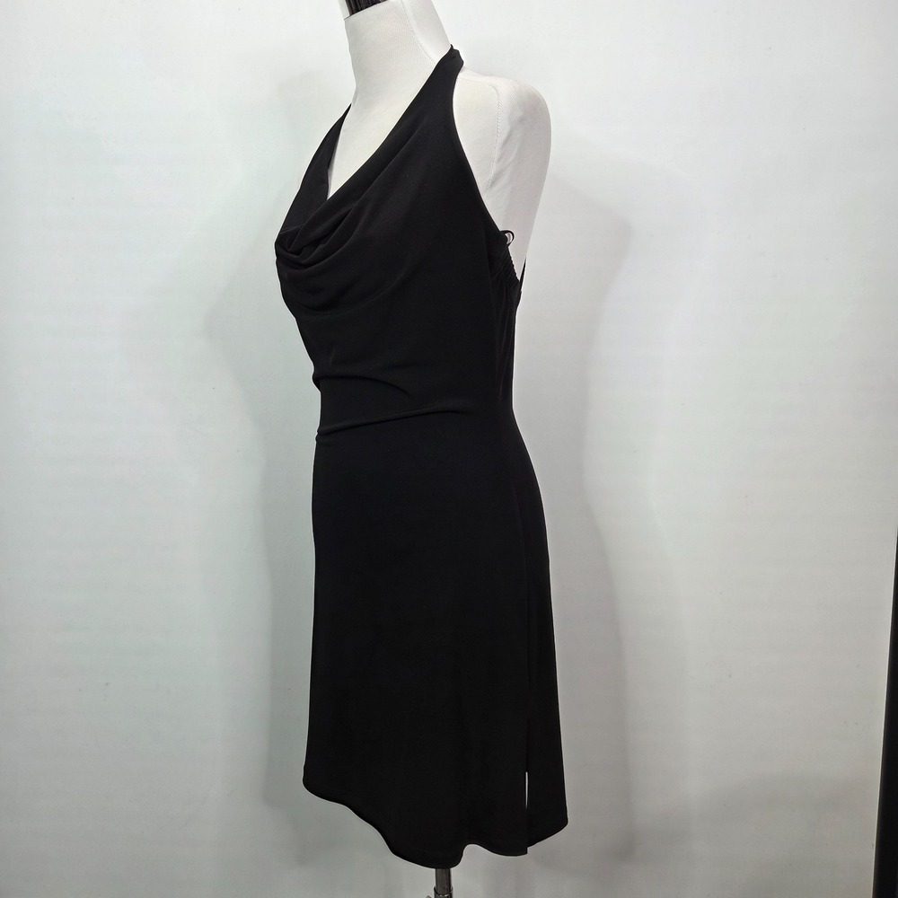 VTG Fredrick's Of Hollywood Mini Dress M Black Butterfly Whimsigoth Y2K Fairy - Picture 5 of 10